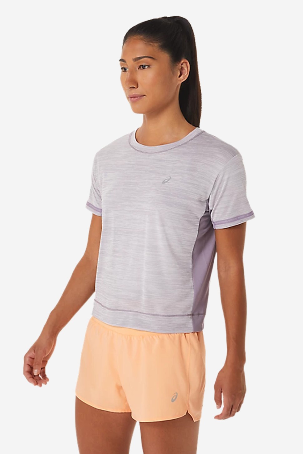 Футболка женская Asics RACE CROP TOP фиолетовая 2012C226-503 — фото 3 — Sport City Футболка женская Asics RACE CROP TOP фиолетовая 2012C226-503 — фото 3
