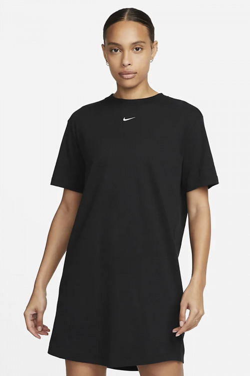 Платье женское Nike W NSW ESSNTL SS DRESS TSHRT черное DV7882-010 изображение 3