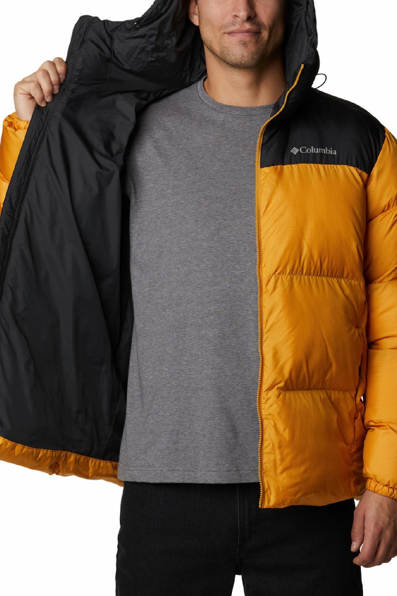 Куртка мужская Columbia Puffect™ Hooded Jacket оранжевая 2008414-756 изображение 4