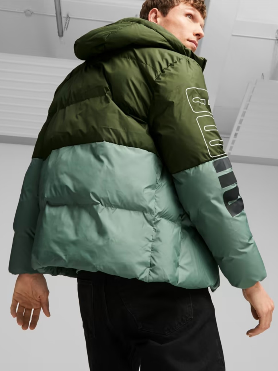 Куртка чоловіча Puma Power Hooded Jacket оливкова 67538931 — фото 6