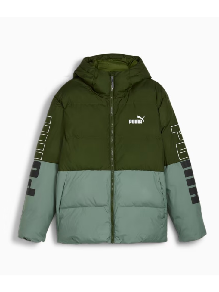 Куртка чоловіча Puma Power Hooded Jacket оливкова 67538931 изображение 7