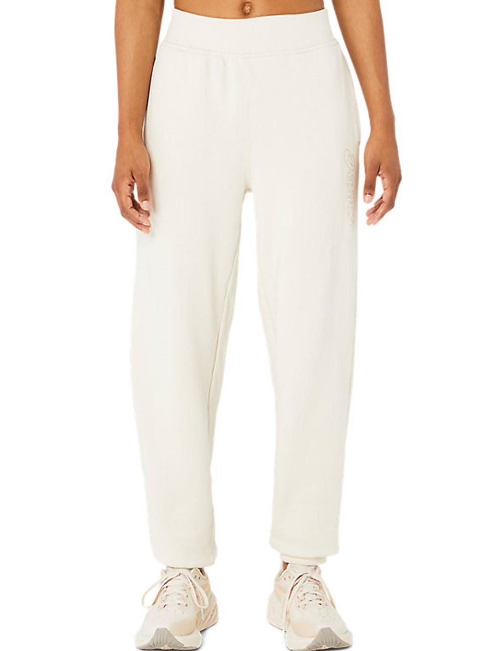 Штани жіночі Asics LOGO SWEATPANT молочні 2032C844-200 — фото 2
