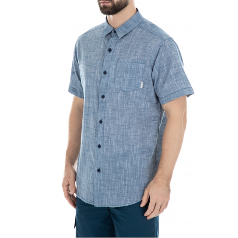 Рубашка мужская Columbia Under Exposure™ YD Short Sleeve Shirt голубая 1715221-403 изображение 3