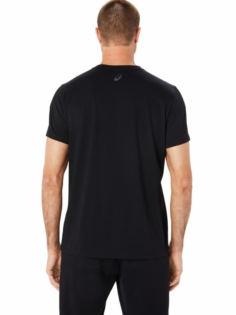 Футболка чоловіча Asics LOGO SS TEE чорна 2031E188-002 — фото 3