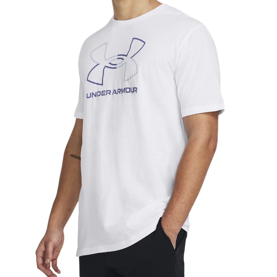Футболка чоловіча Under Armour UA GL FOUNDATION UPDATE SS біла 1382915-101 — фото 1