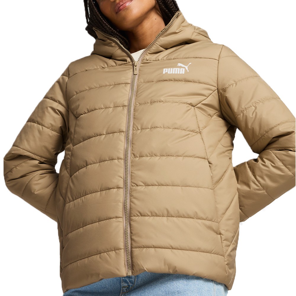 Куртка женская Puma ESS Hooded Padded Jacket бежевая 84894067