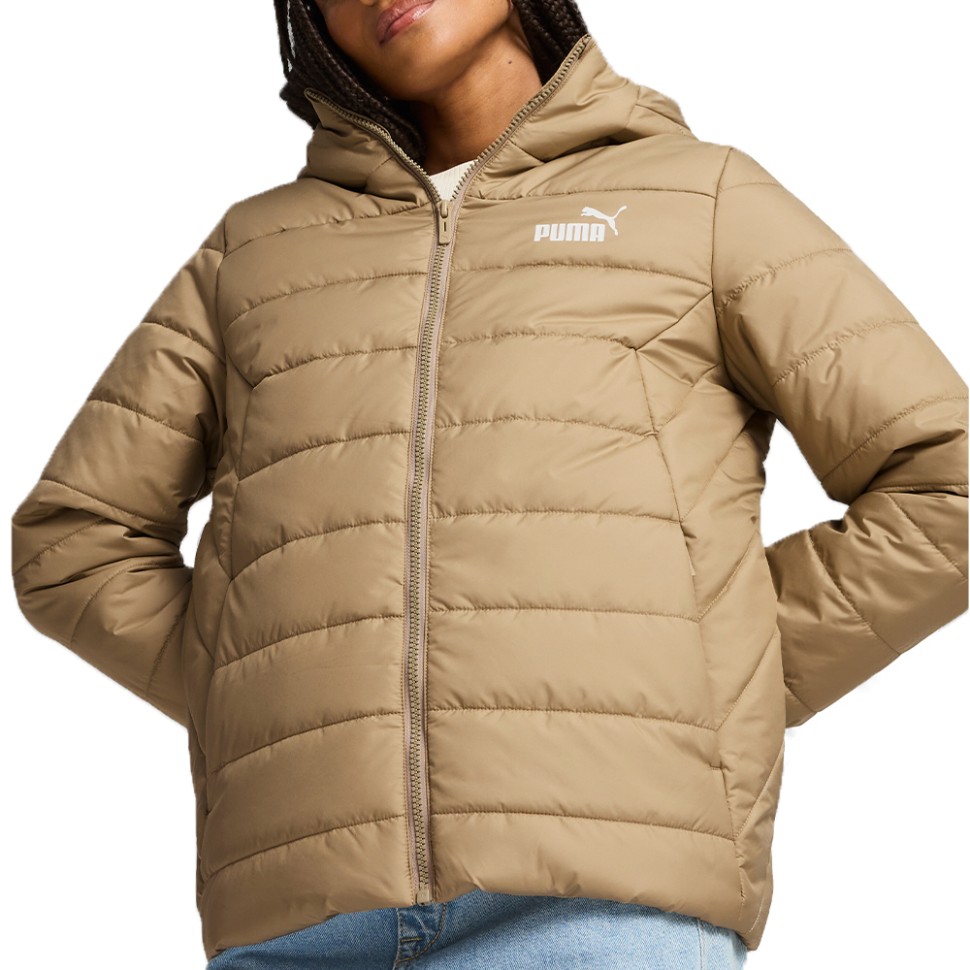 Куртка жіноча Puma ESS Hooded Padded Jacket бежева 84894067 изображение 1