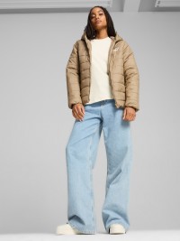 Куртка жіноча Puma ESS Hooded Padded Jacket бежева 84894067 изображение 4
