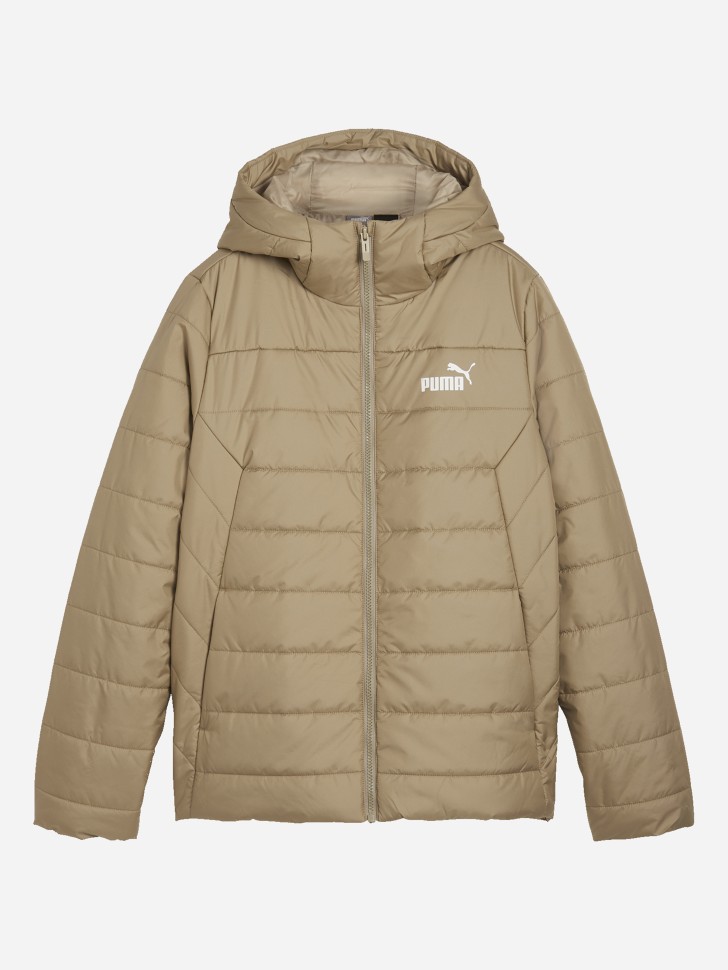 Куртка жіноча Puma ESS Hooded Padded Jacket бежева 84894067 изображение 5
