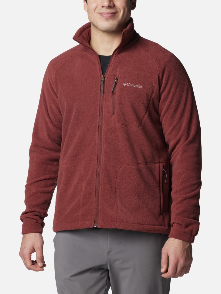 Толстовка мужская Columbia Fast Trek™ II Full Zip Fleece красная 1420421-681 изображение 2
