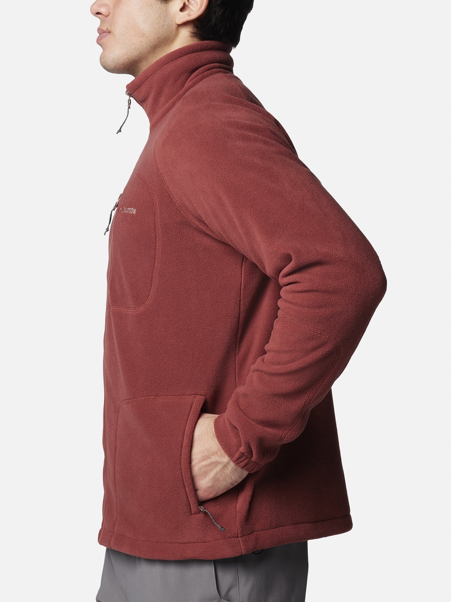 Толстовка чоловіча Columbia Fast Trek™ II Full Zip Fleece червона 1420421-681 изображение 4