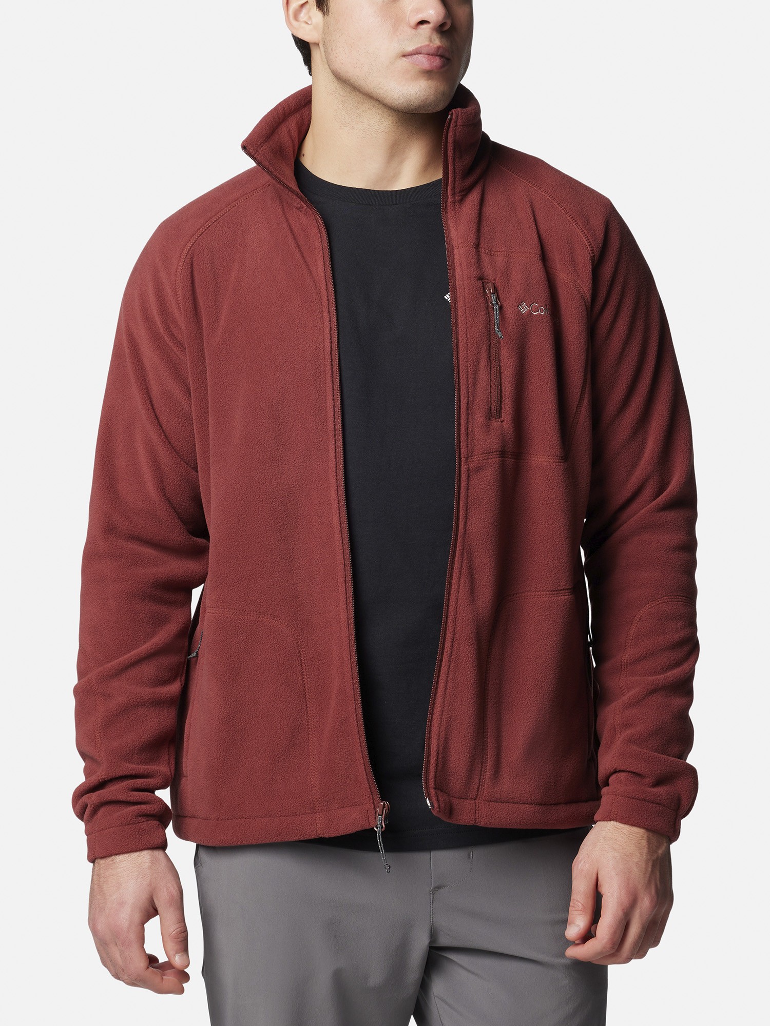 Толстовка чоловіча Columbia Fast Trek™ II Full Zip Fleece червона 1420421-681 изображение 7