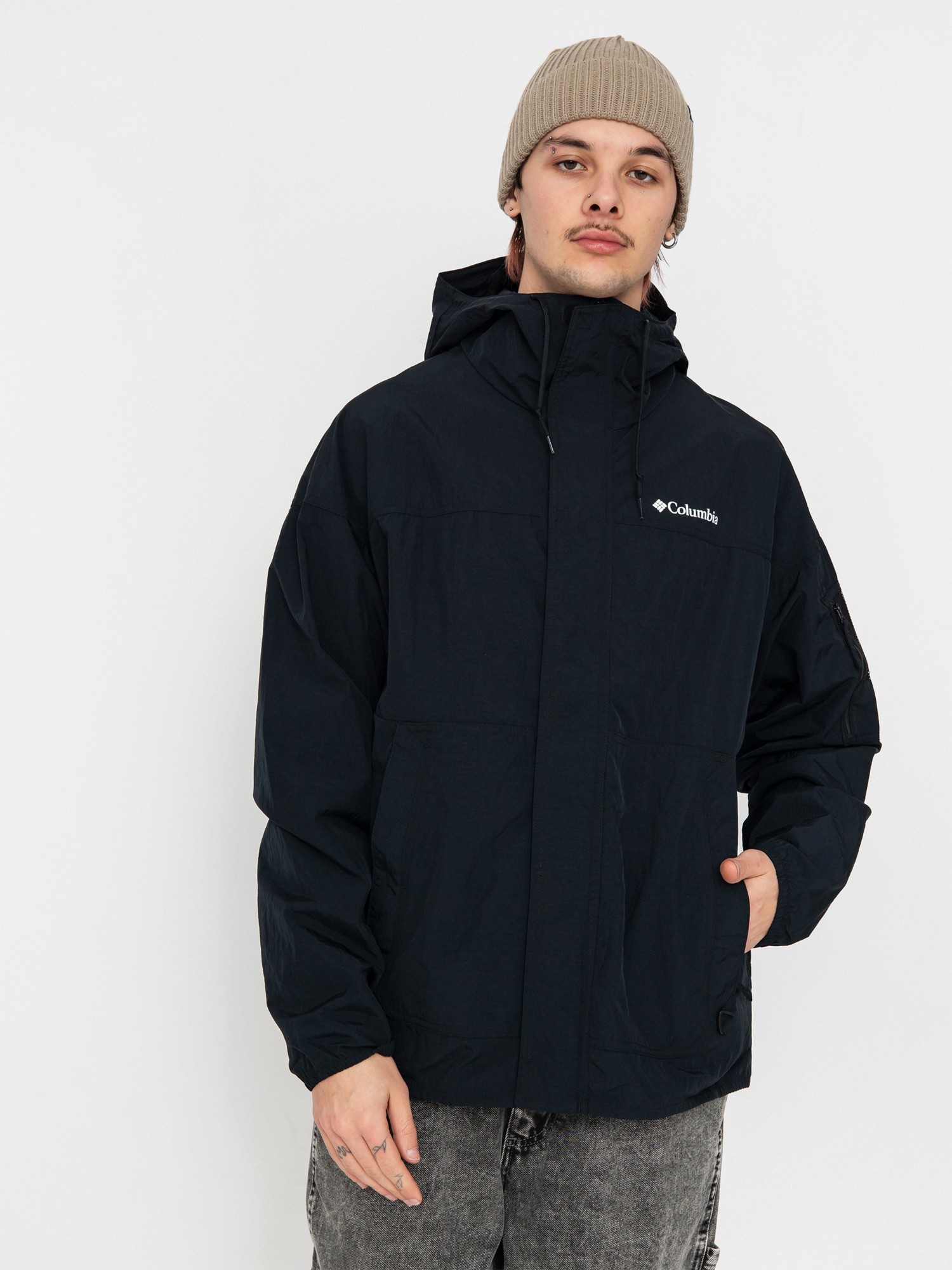 Вiтрiвка чоловiча Columbia Challenger™ II Windbreaker чорна 2071553-011 изображение 2