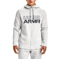 Толстовка чоловіча Under Armour UA BASELINE FULL ZIP HOODIE сіра 1356873-011 изображение 3