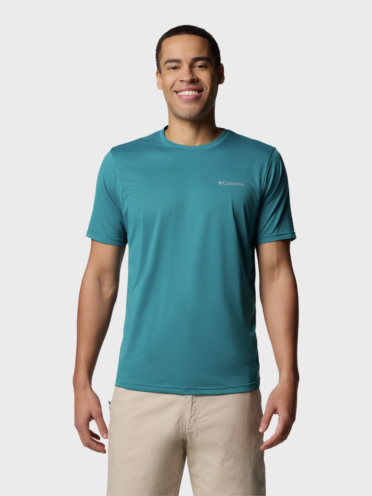 Футболка чоловiча Columbia Columbia Hike™ Crew бірюзова 1990391-364 изображение 2