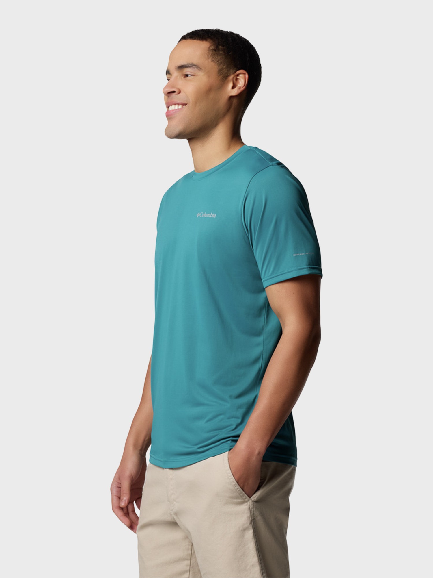 Футболка чоловiча Columbia Columbia Hike™ Crew бірюзова 1990391-364 изображение 5