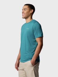 Футболка мужская Columbia Columbia Hike™ Crew бирюзовая 1990391-364 изображение 5