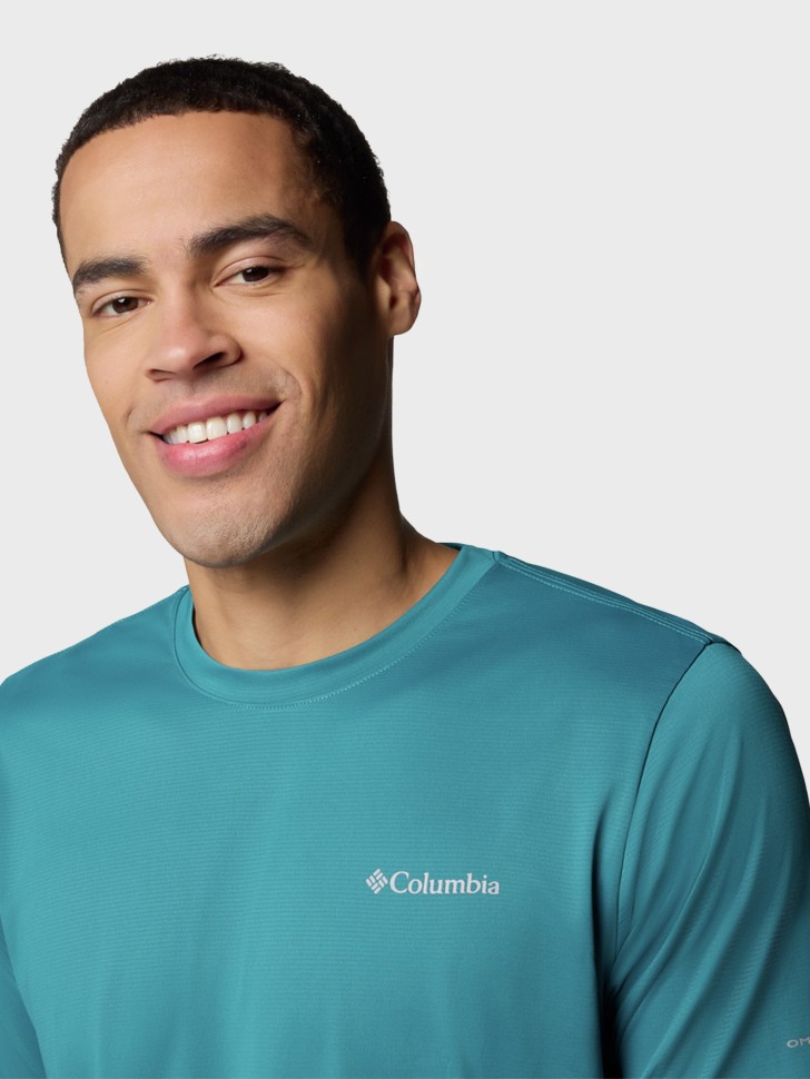 Футболка мужская Columbia Columbia Hike™ Crew бирюзовая 1990391-364 изображение 6
