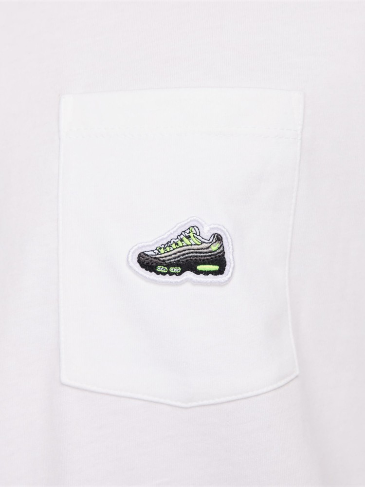 Футболка мужская Nike U NSW TEE M90 SNKR PATCH PKT белая HJ0574-100 изображение 5