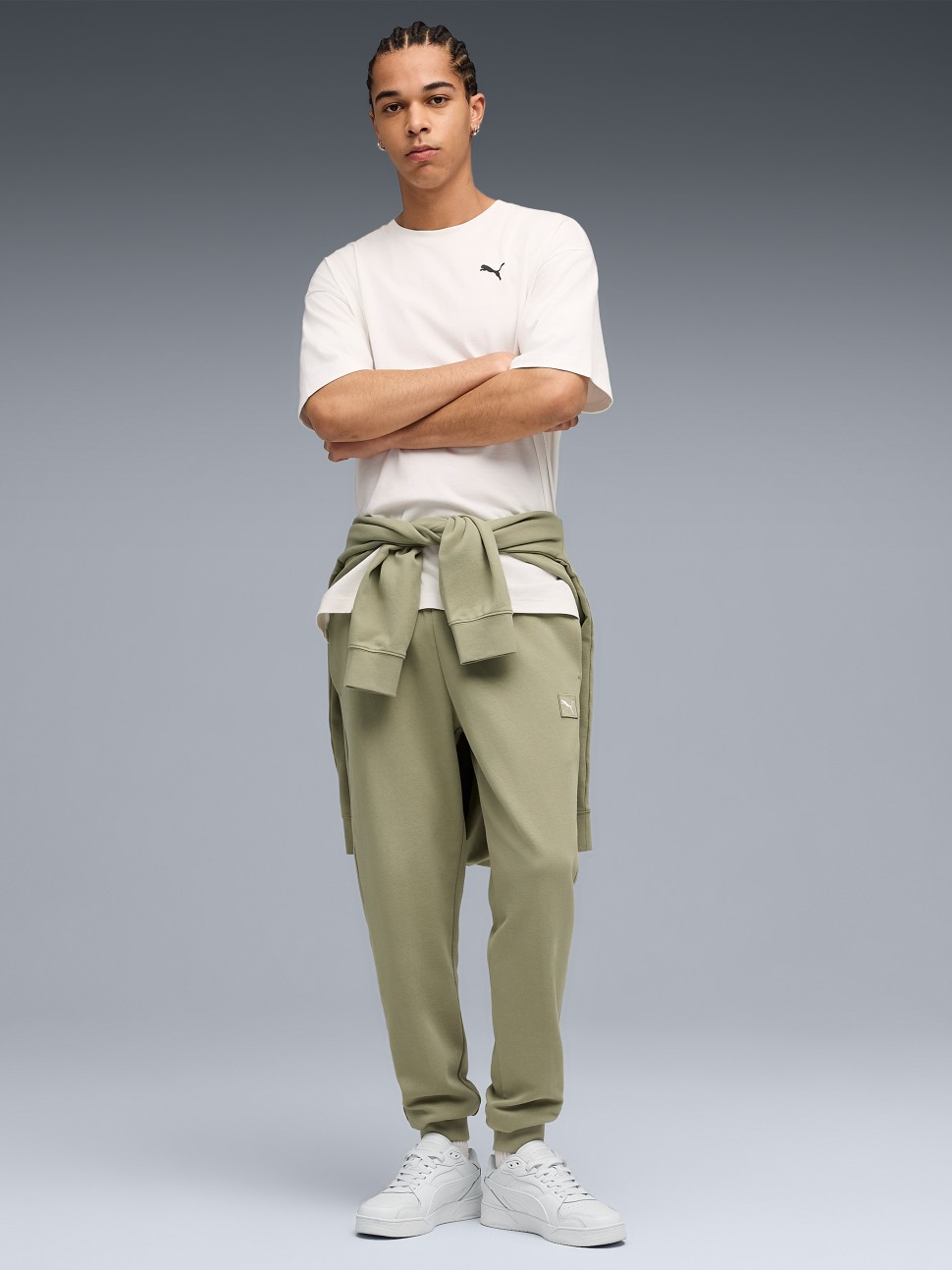 Штани чоловічі Puma ESS ELEVATED Pants TR оливкові 68472982 — фото 4