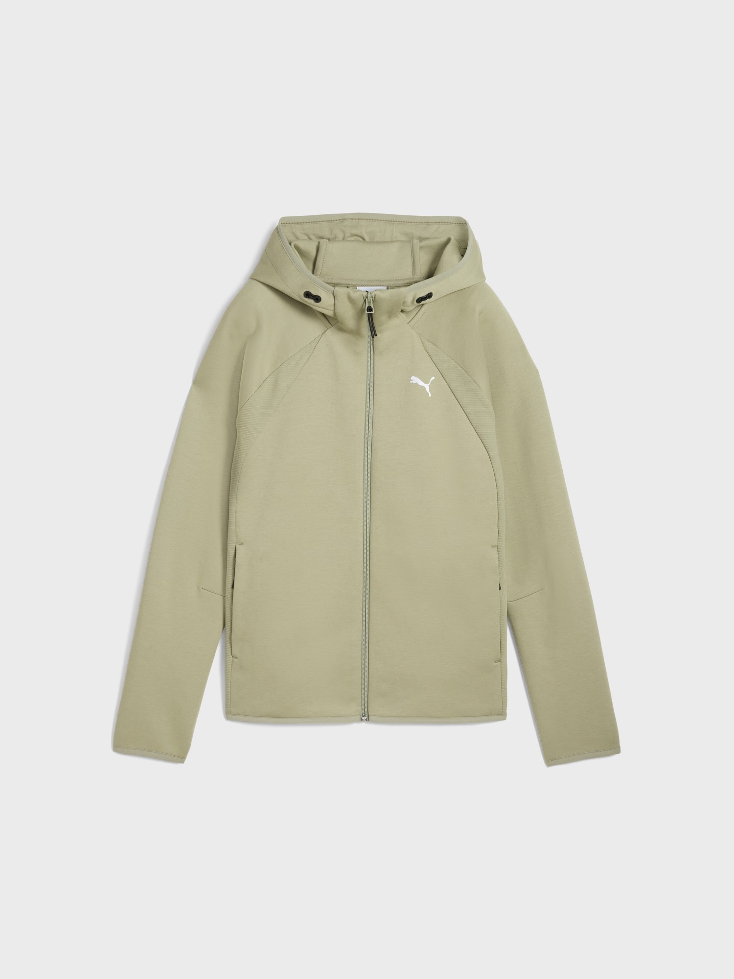 Толстовка жіноча Puma EVOSTRIPE Full-Zip Hoodie DK оливкова 68814182 изображение 5