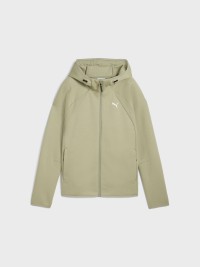 Толстовка женская Puma EVOSTRIPE Full-Zip Hoodie оливковая 68814182 изображение 5
