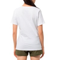 Футболка жіноча Jack Wolfskin Paradise Logo T W біла 1807661-5018 изображение 2