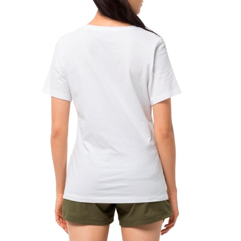 Футболка жіноча Jack Wolfskin Paradise Logo T W біла 1807661-5018 — фото 2