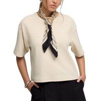 Футболка женская Puma ESS ELEVATED Relaxed Tee молочная 69181387