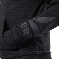 Толстовка женская Reebok Essentials Marble Logo Full Zip черная D95545 изображение 2