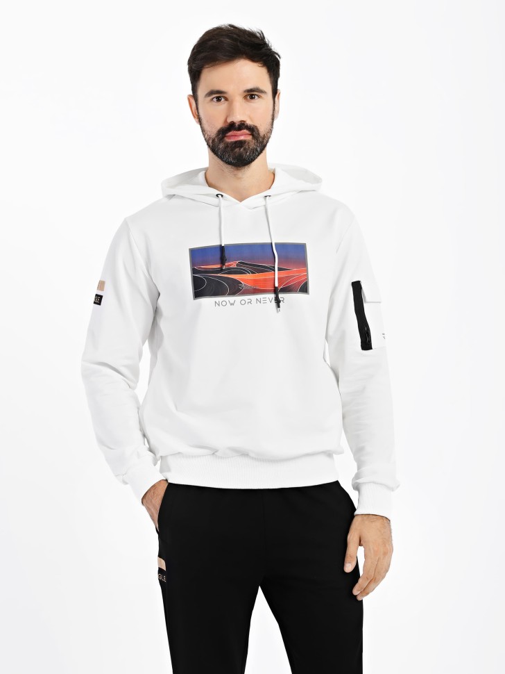 Толстовка мужская Radder Amalfi белая 442226-100 изображение 6