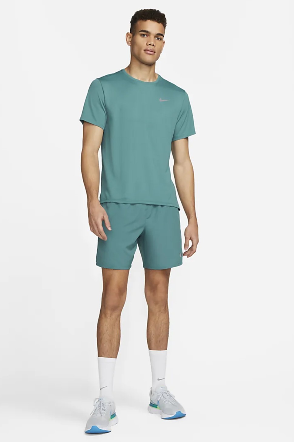 Футболка чоловіча Nike M NK DF UV MILER SS блакитна DV9315-379 — фото 2
