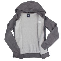 Толстовка женская Nike Dukserica W NSW FZ FLC серая 803638-071 изображение 3