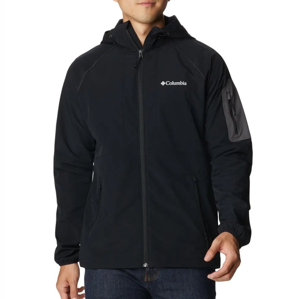 Вітрівка чоловіча Columbia Tall Heights™ Hooded Softshell чорна 1975591-011 — фото 1