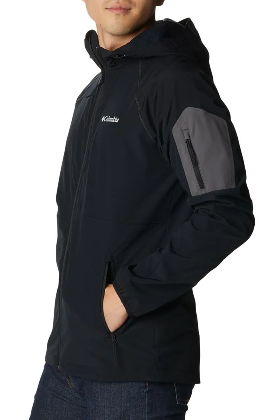 Вітрівка чоловіча Columbia Tall Heights™ Hooded Softshell чорна 1975591-011 — фото 4