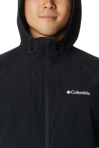 Ветровка мужская Columbia Tall Heights™ Hooded Softshell черная 1975591-011 изображение 5