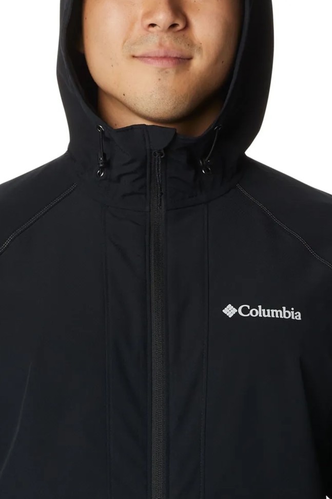 Ветровка мужская Columbia Tall Heights™ Hooded Softshell черная 1975591-011 изображение 5