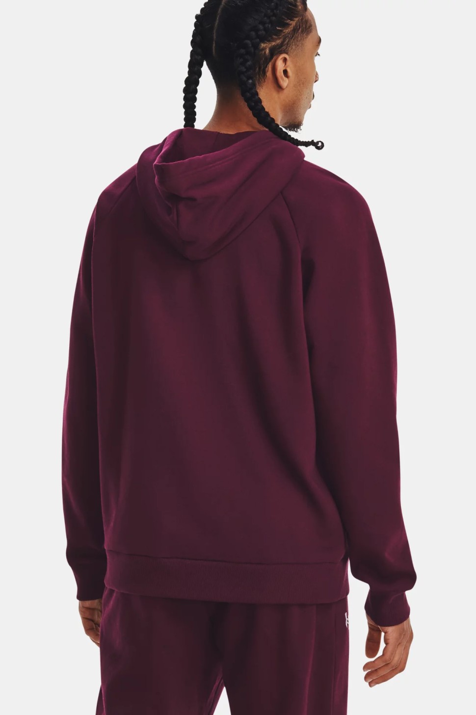Толстовка чоловіча Under Armour UA Rival Fleece Hoodie бордова 1379757-600 — фото 3