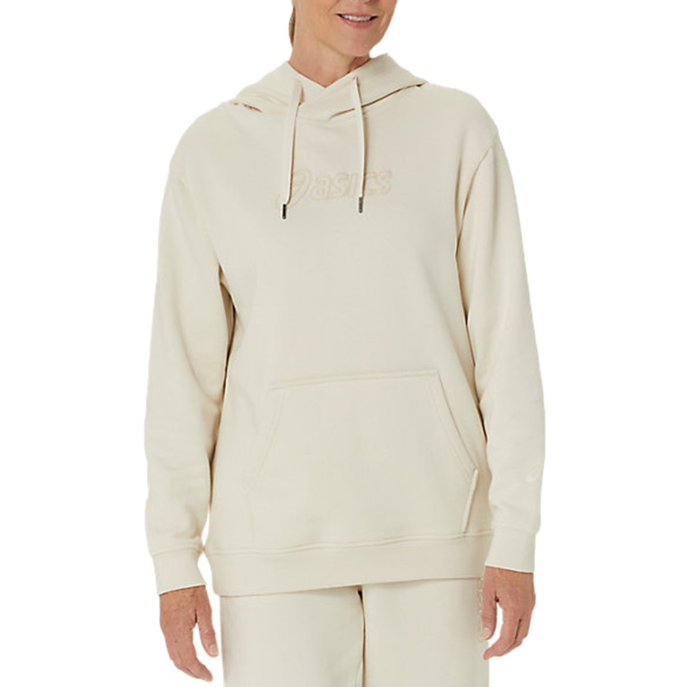 Толстовка жіноча Asics LOGO OTH HOODIE молочна 2032C845-200 — фото 1