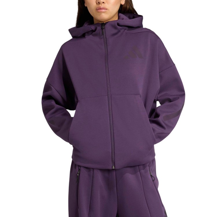 Толстовка женская Adidas W Z.N.E. FZ фиолетовая KC4569