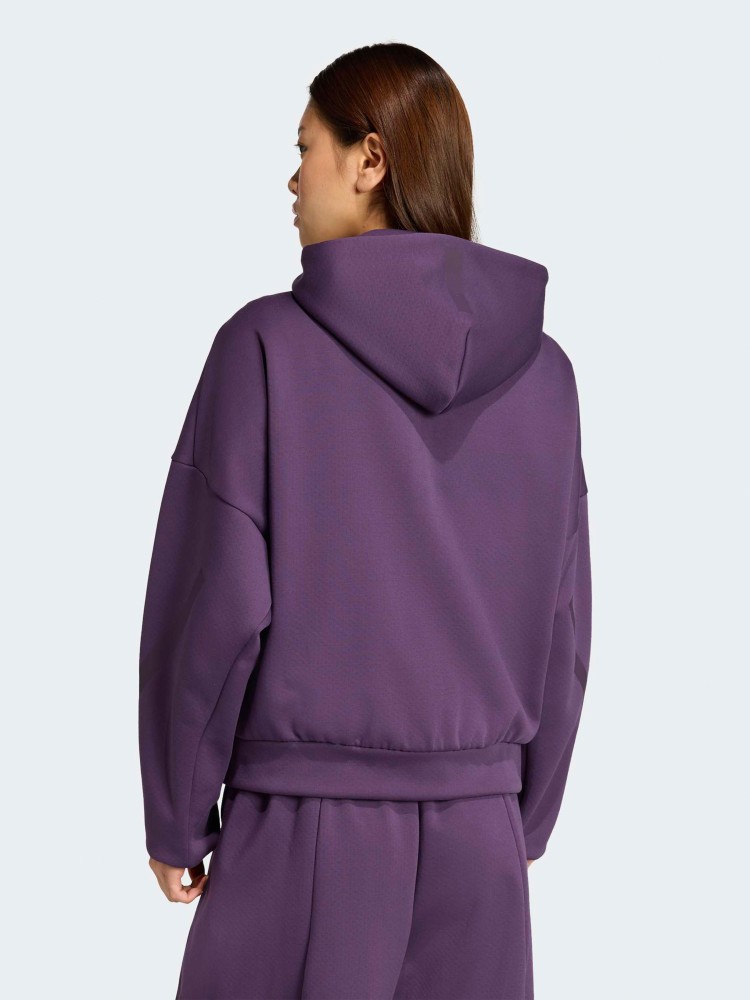 Толстовка жіноча Adidas W Z.N.E. FZ фіолетова KC4569 изображение 3