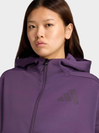 Толстовка жіноча Adidas W Z.N.E. FZ фіолетова KC4569 изображение 5