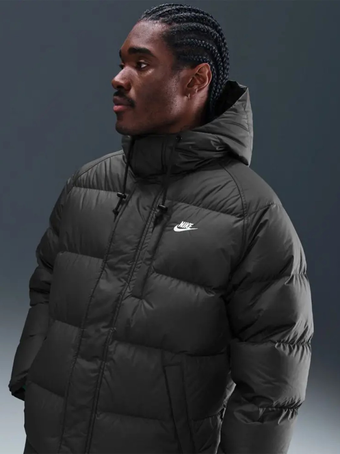 Куртка чоловіча Nike M NK SF CLUB PARKA 550 чорна IB2973-010 изображение 4