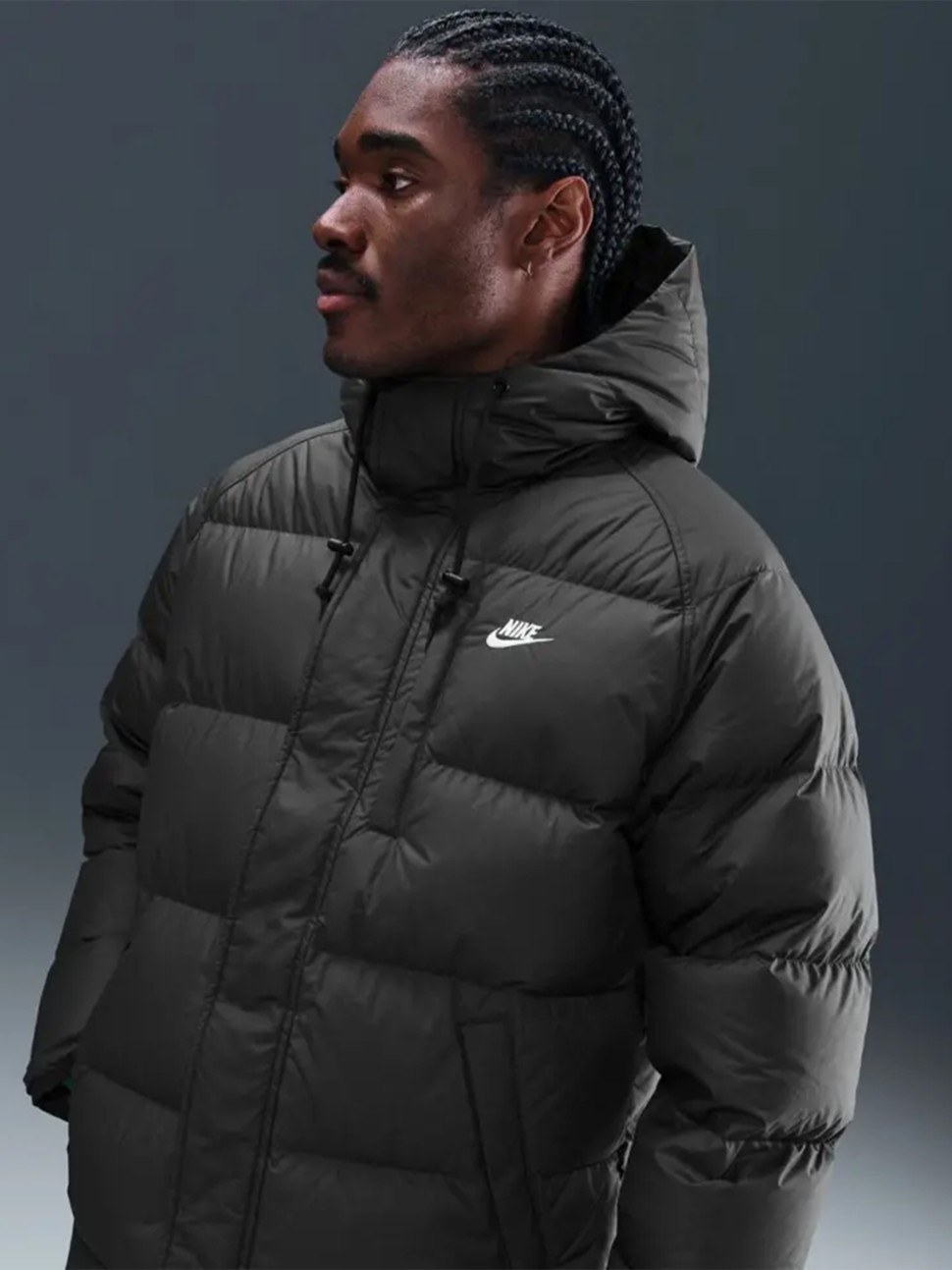 Куртка чоловіча Nike M NK SF CLUB PARKA 550 чорна IB2973-010 — фото 4