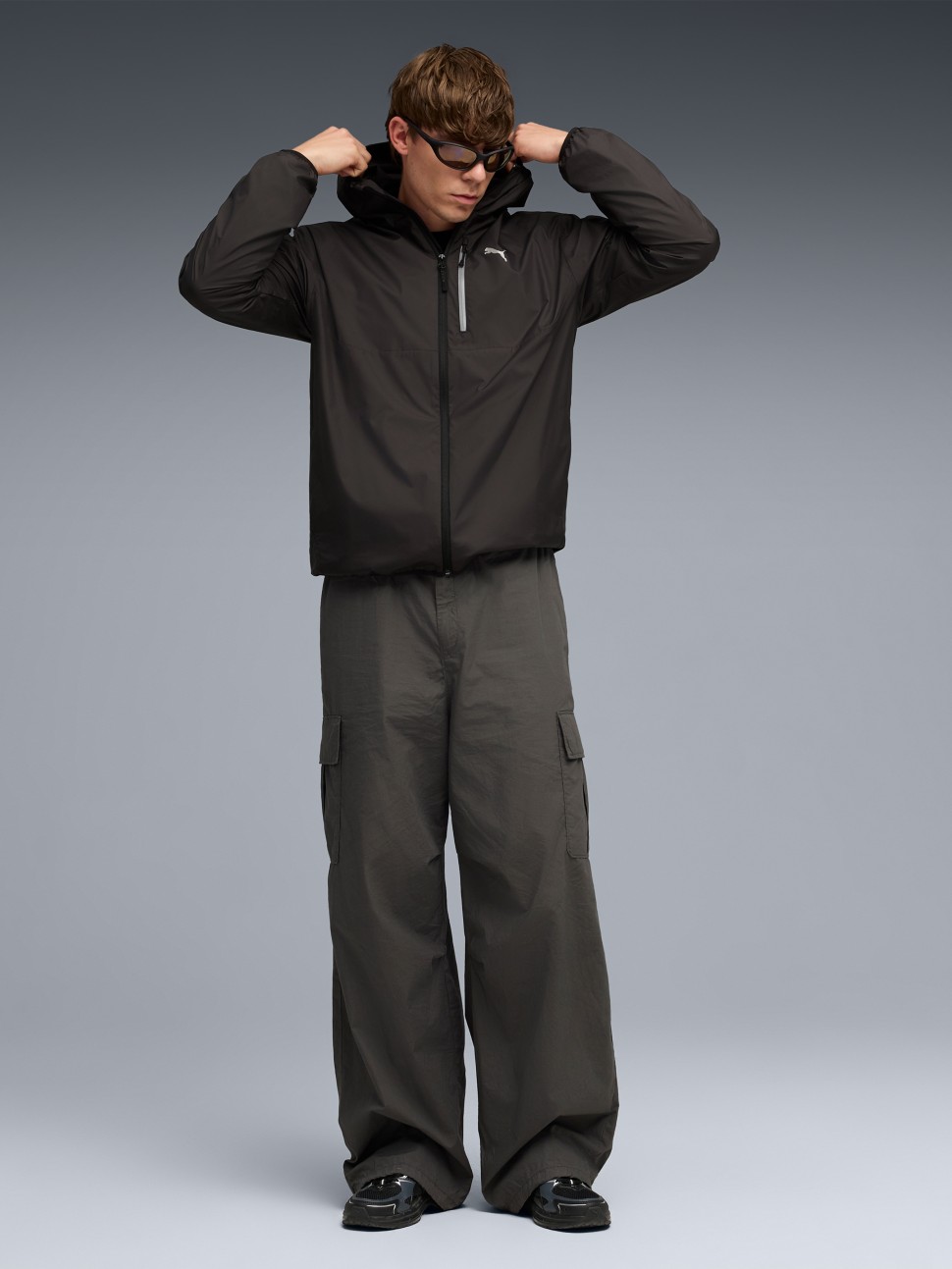 Вітрівка чоловіча Puma tech Windbreaker чорна 69215701 — фото 4
