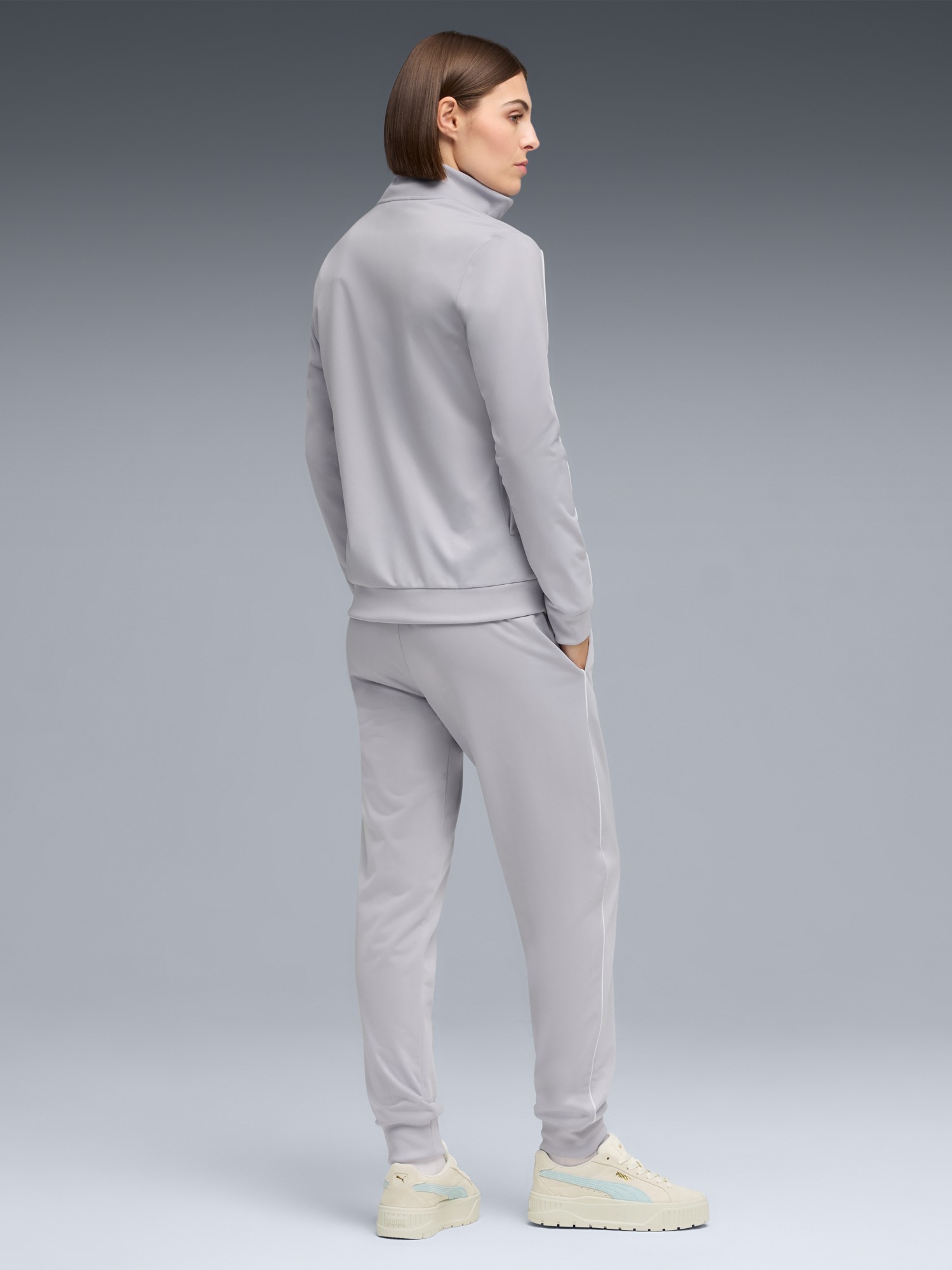 Костюм женский Puma Poly Suit cl сиреневый 69190482 изображение 3