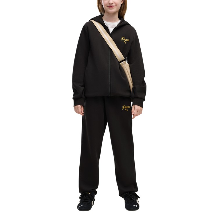 Костюм детский Puma ESS SCRIPT Glitter Full-Zip Sweat Suit FL G черный 69520901 изображение 1