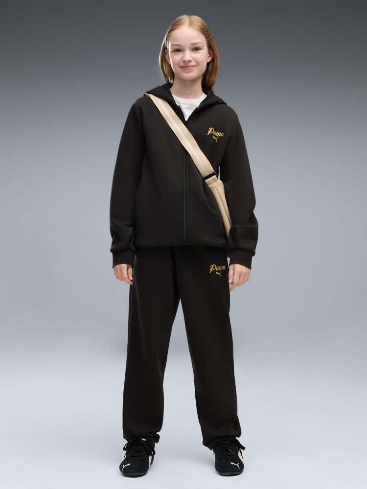 Костюм детский Puma ESS SCRIPT Glitter Full-Zip Sweat Suit FL G черный 69520901 изображение 2
