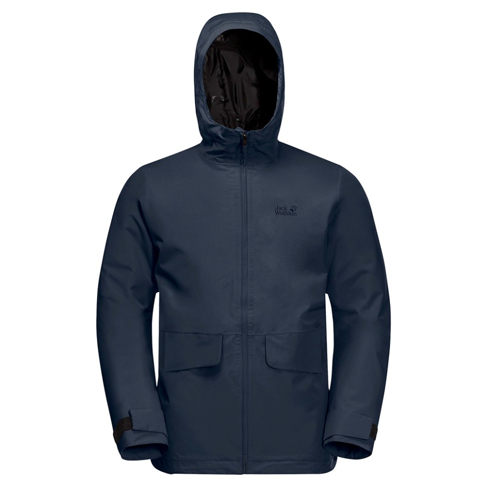 Куртка чоловіча Jack Wolfskin  White Forest Jacket M  темно-синя 1114401-1010 — фото 1