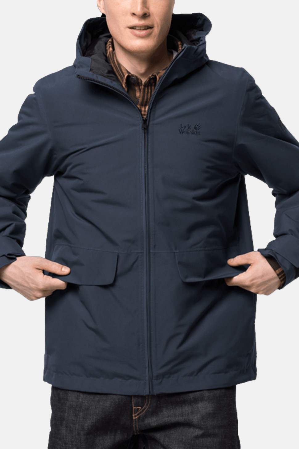 Куртка чоловіча Jack Wolfskin  White Forest Jacket M  темно-синя 1114401-1010 — фото 2